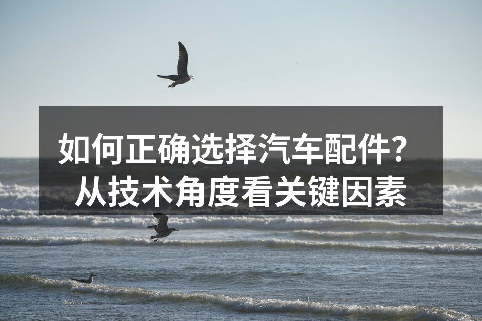 汽车配件的种类繁多