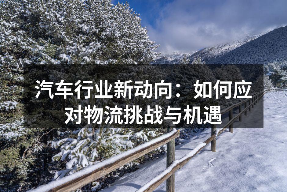 汽车物流新技术应用